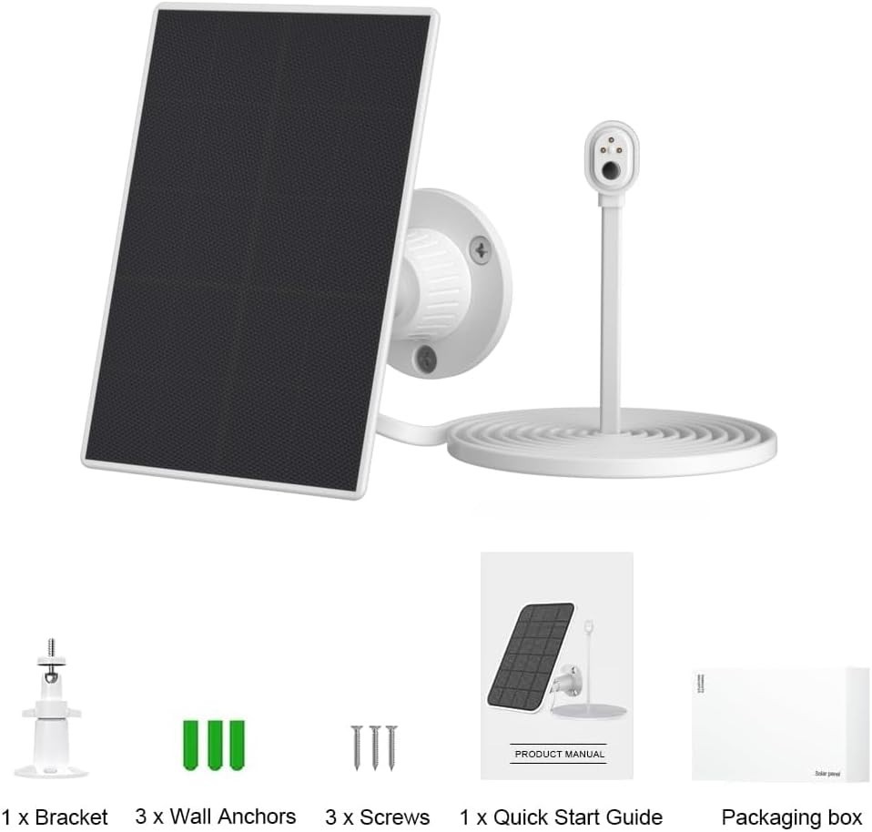 Efficient 6V Solar Charger for Arlo Pro 3, 5S & Ultra 2 – Compact & Lightweight