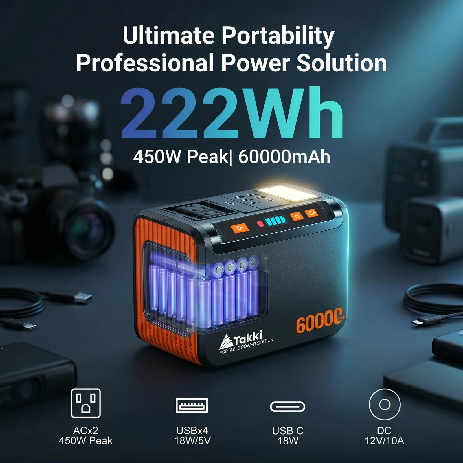 Solar Generator 250W Portable Power Station with 40W Solar Panels 222Wh Pure …