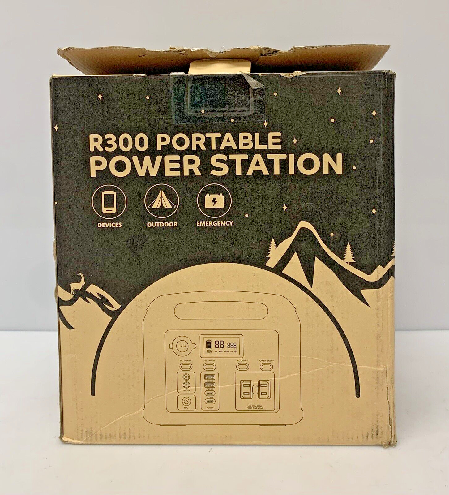 Pangootek R300 Portable Power Station For Devices, Outdoor & Emergency