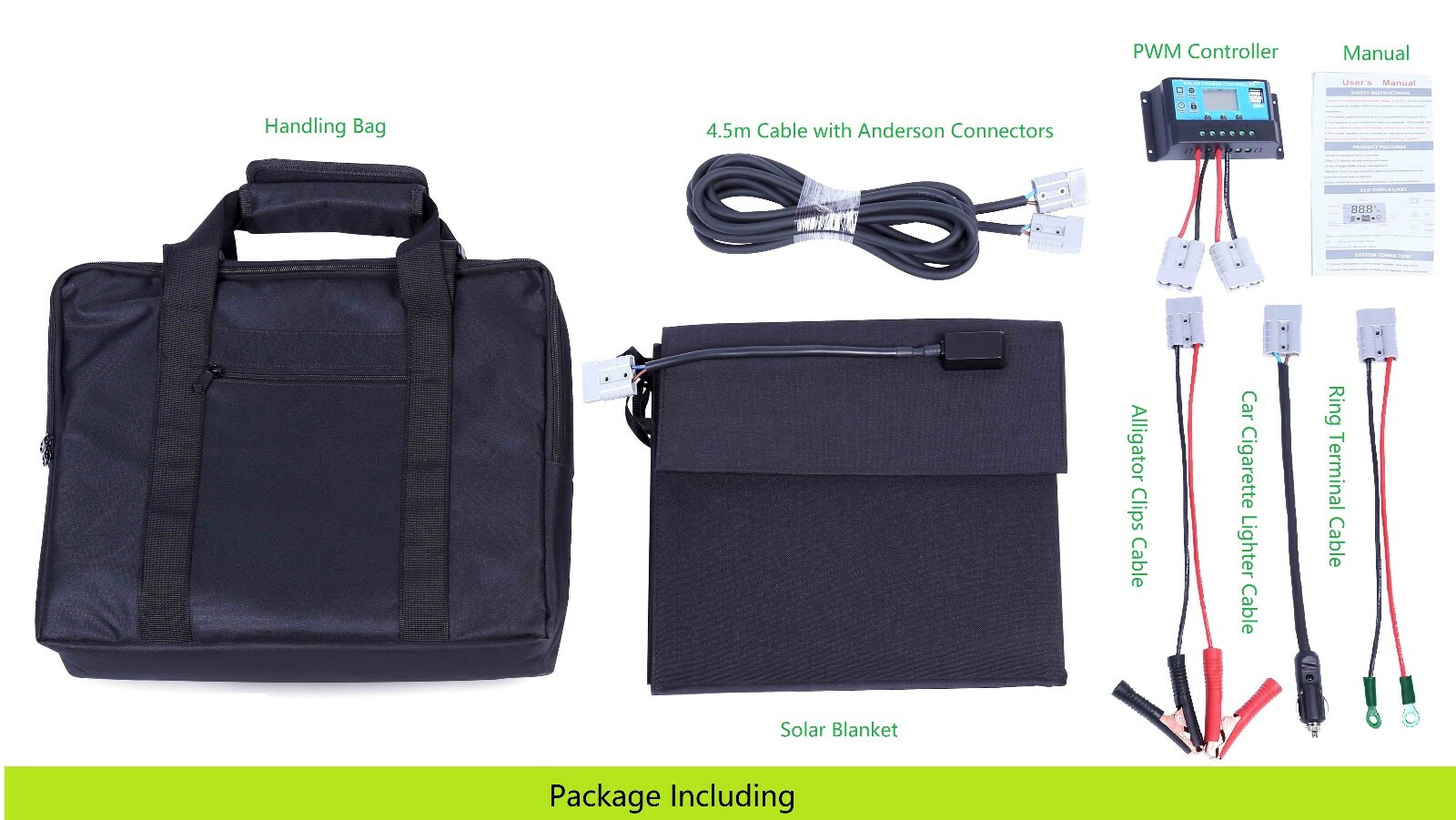 120W Folding Solar Blanket, Customized config, suit Lithium & Lead Acid battery.
