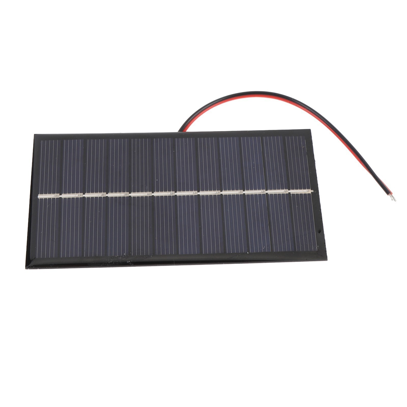 2pcs Solar Panel with Cable 1W 6V Polycrystalline Silicon Solar Charging Panel