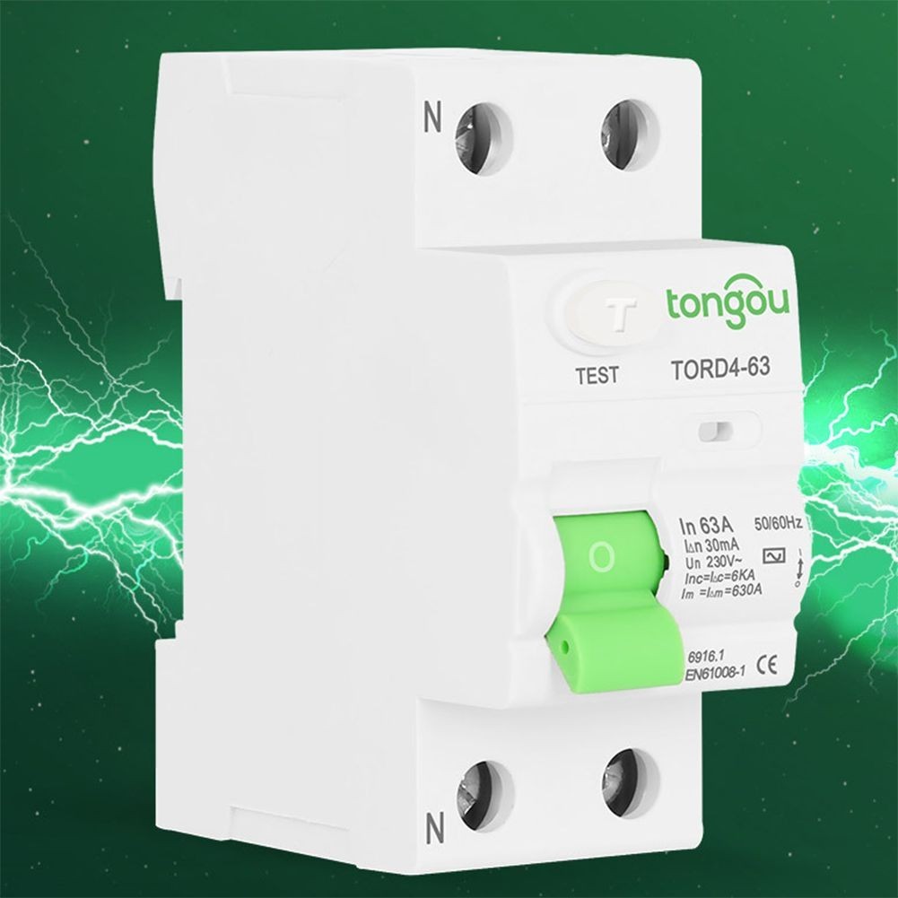 Versatile Type AC Circuit Breaker 2P 63A 30mA for Industrial and Commercial Use