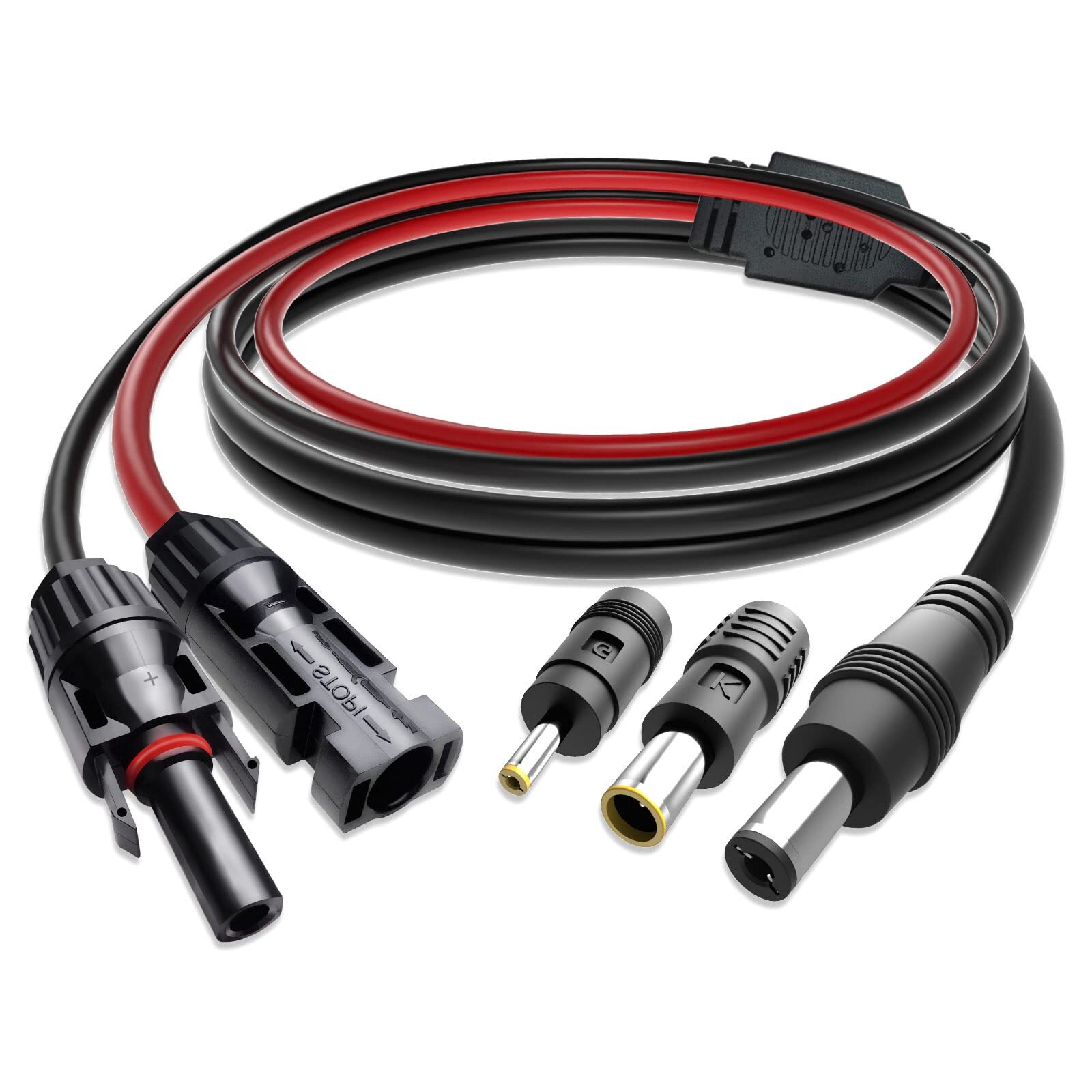 Solar Panel to DC Adapter Cable 16 AWG 4.59ft for Power Stations Generators