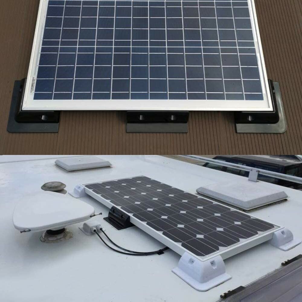 Solar Panel Brackets White UV Resistance ABS Solar Panel Mounting Brackets 