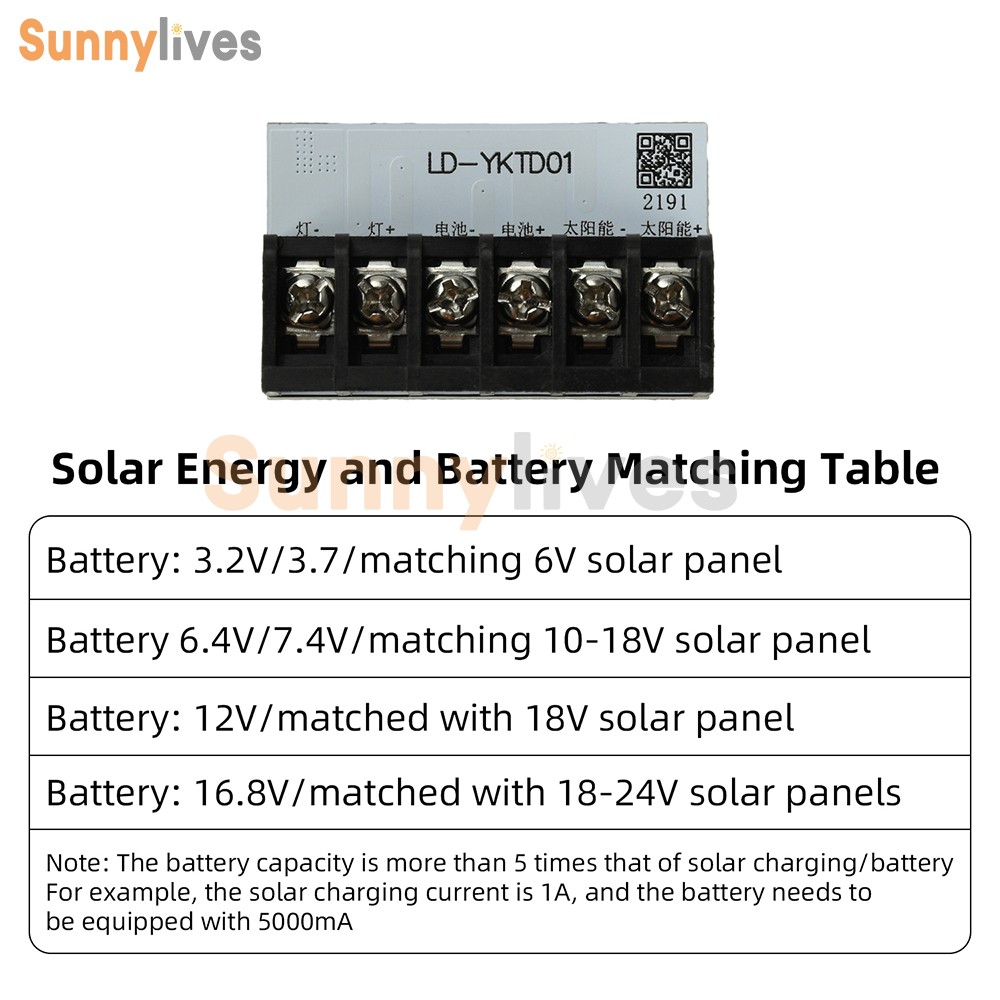 Solar Light Controller Board Auto On/Off Dusk to Dawn Remote Timer DC 3-24V