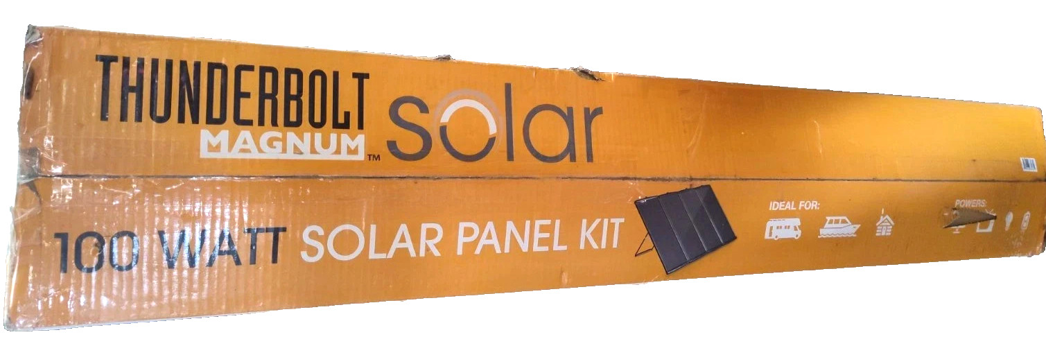 Thunderbolt Magnum Solar 100 Watt Solar Kit BRANDNEW!