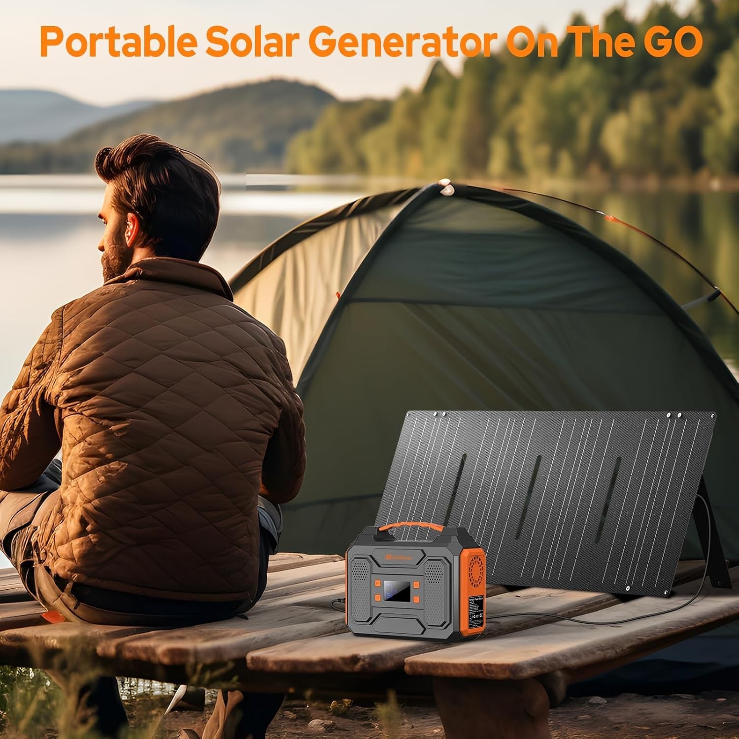 280Wh AC Outlet Power Bank – 300W Generator with LED Flashlight for Adventurers