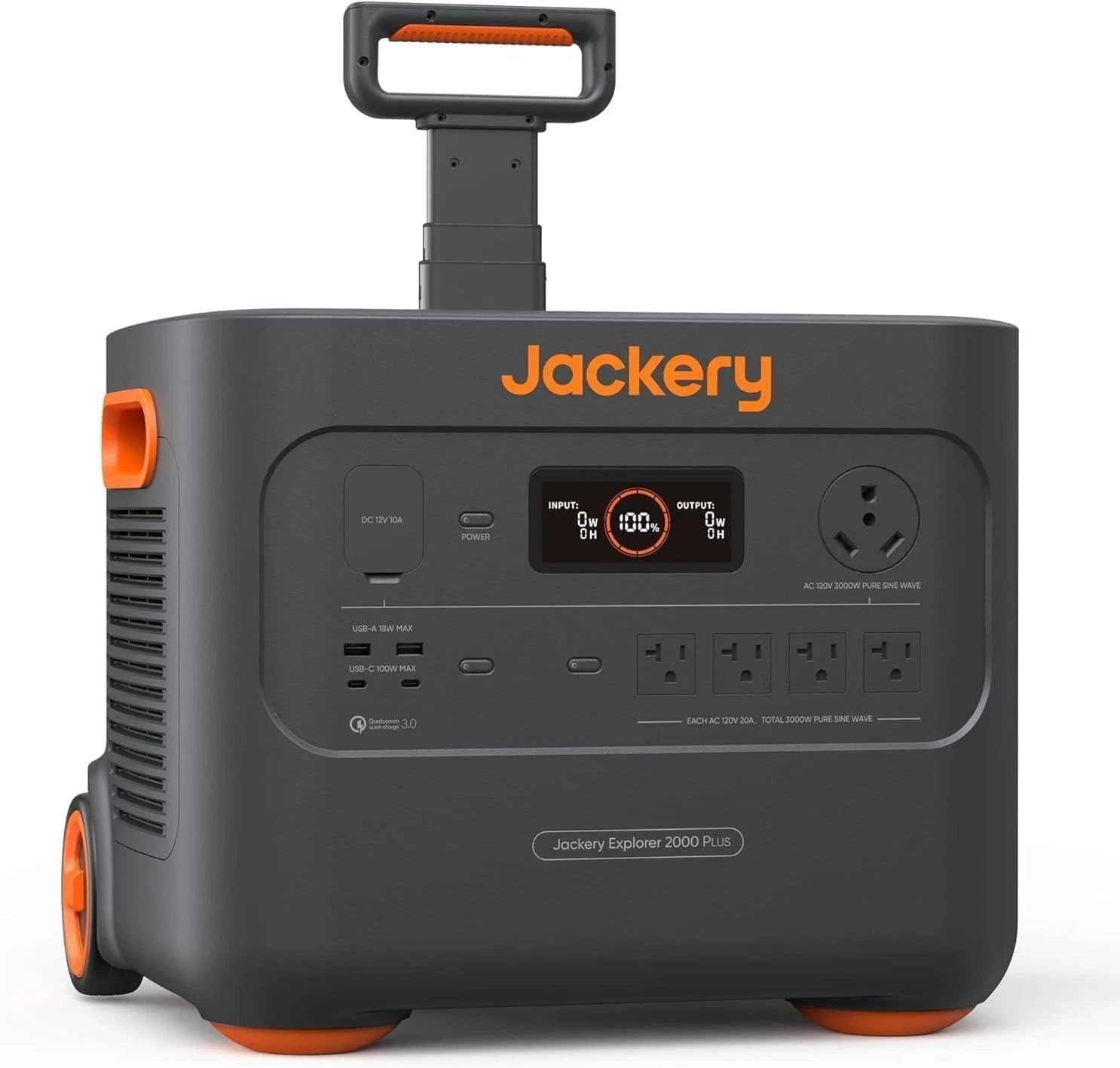 Portable Power Station 2042Wh 3000W LiFePO4 Jackery Explorer 2000 Plus Solar