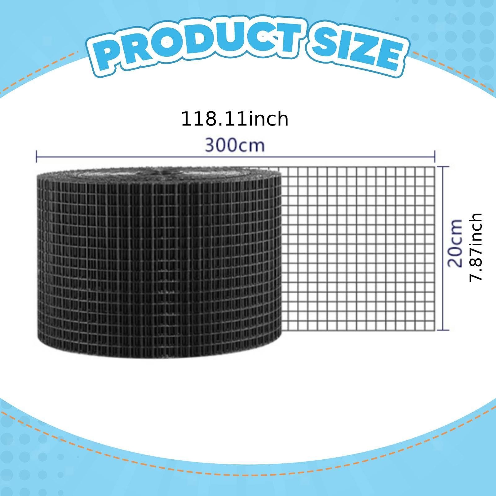 Solar Panel Bird Net Heavy Duty 98.4ftx7.8” for Outdoor Conduits Rooftop