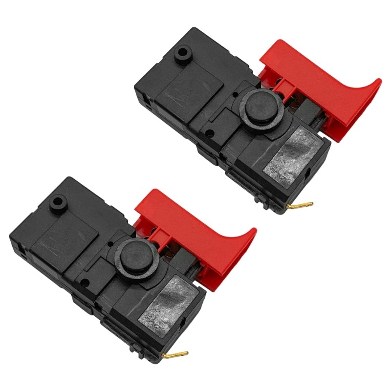 2Pcs Power Tool Control Switcher Part Black Red Repair Component Set