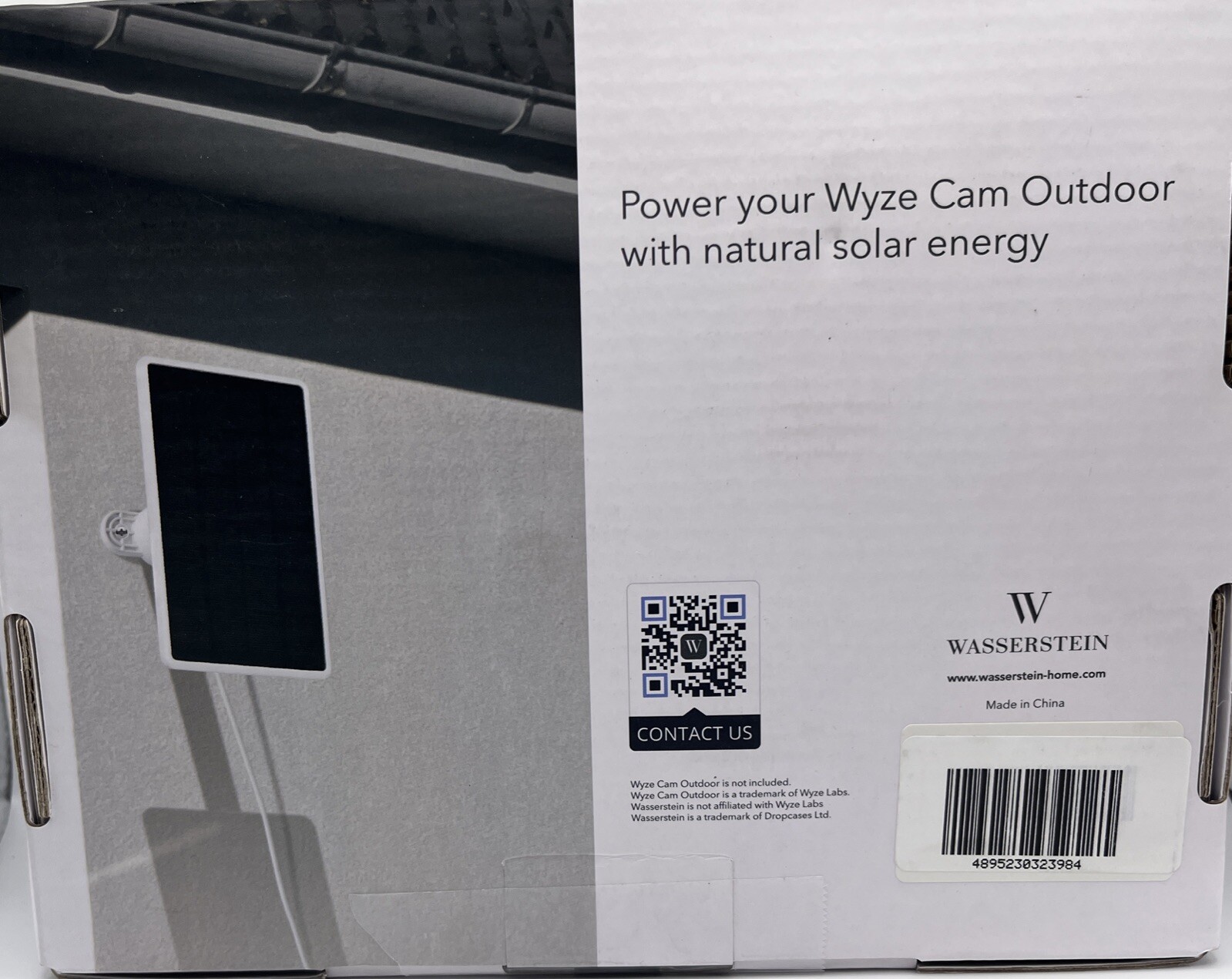 Wasserstein Solar Panel Compatible with Wyze Battery Cam Pro. NEW FREE SHIPPING