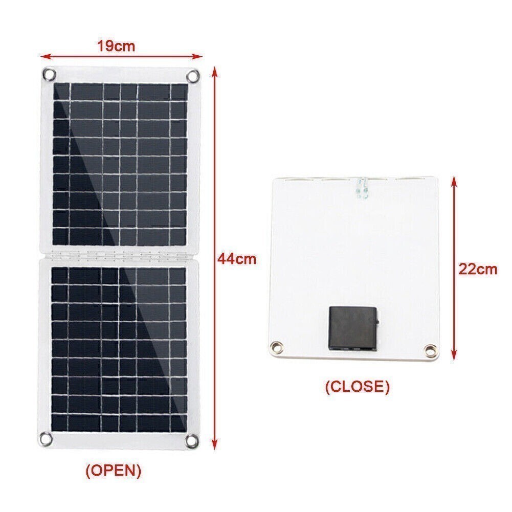 60W Foldable Solar Panel Module For 18V/12V RV/Car/Boat Battery Recharge