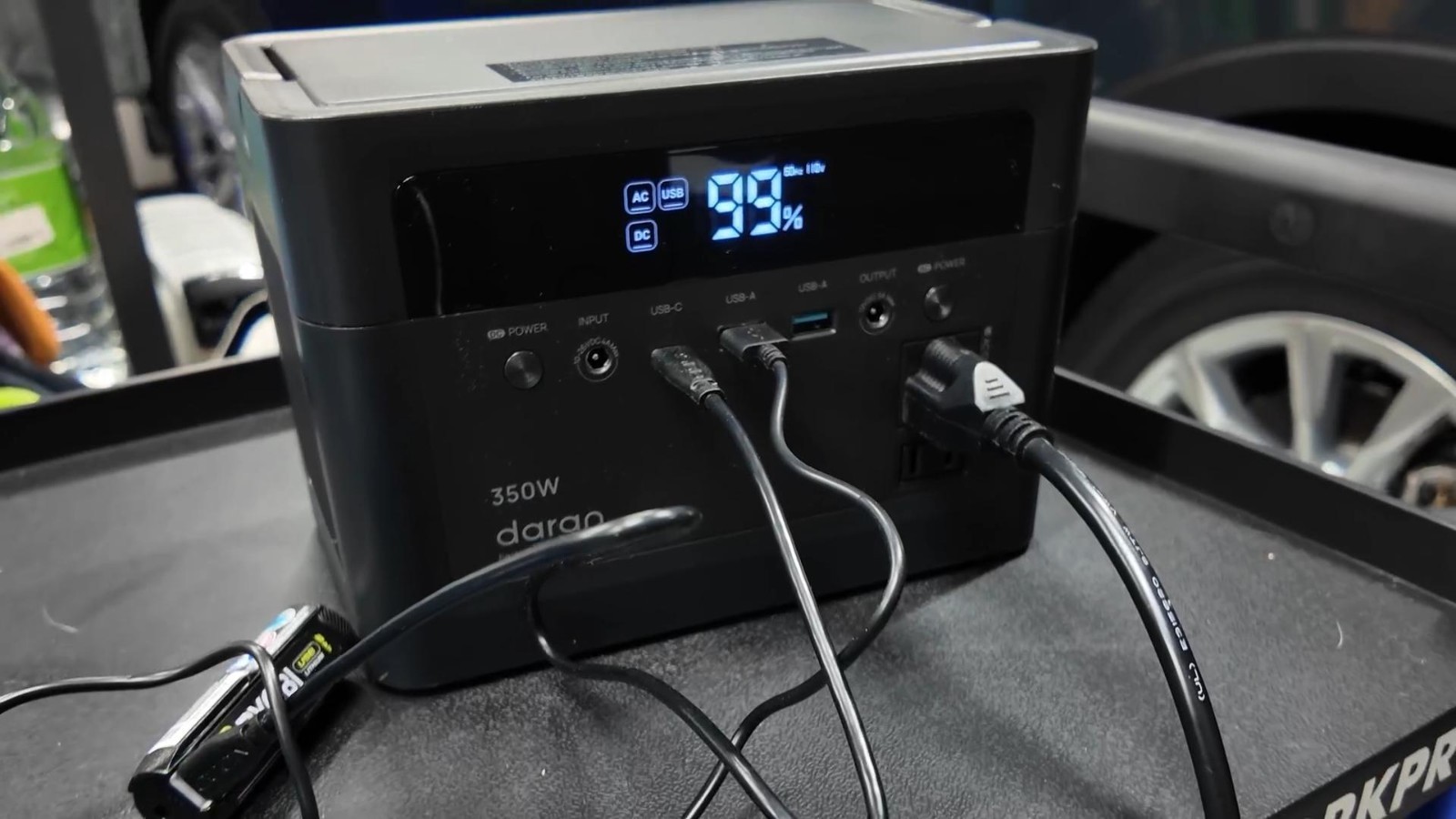 Portable Power Station 350W, 230.4Wh Battery, 110V Pure Sine Wave, Solar Generat