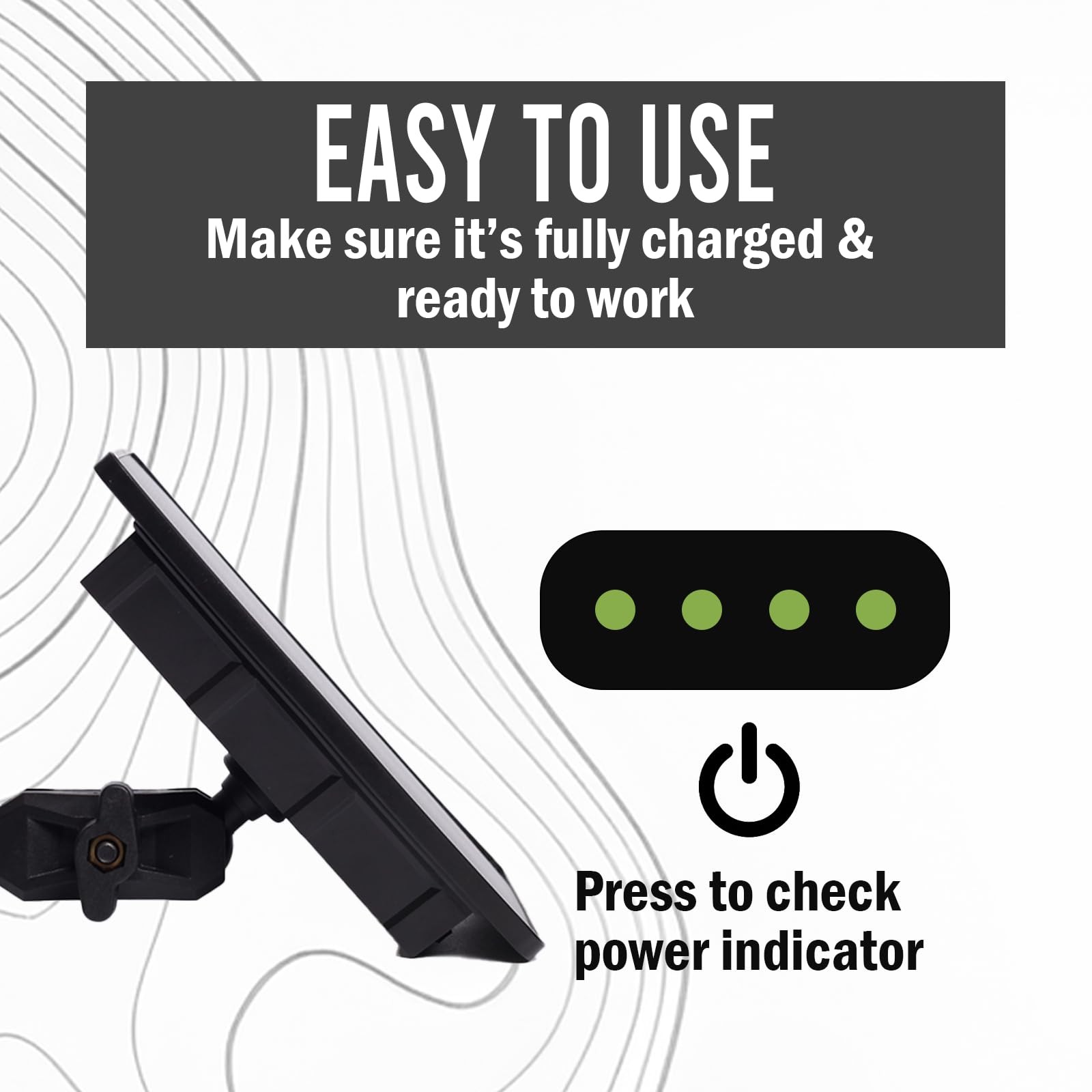 5V/12V Trail Solar Panel – 4W Solar Panel Battery w/ 8000mAh Li-ion Battery, …