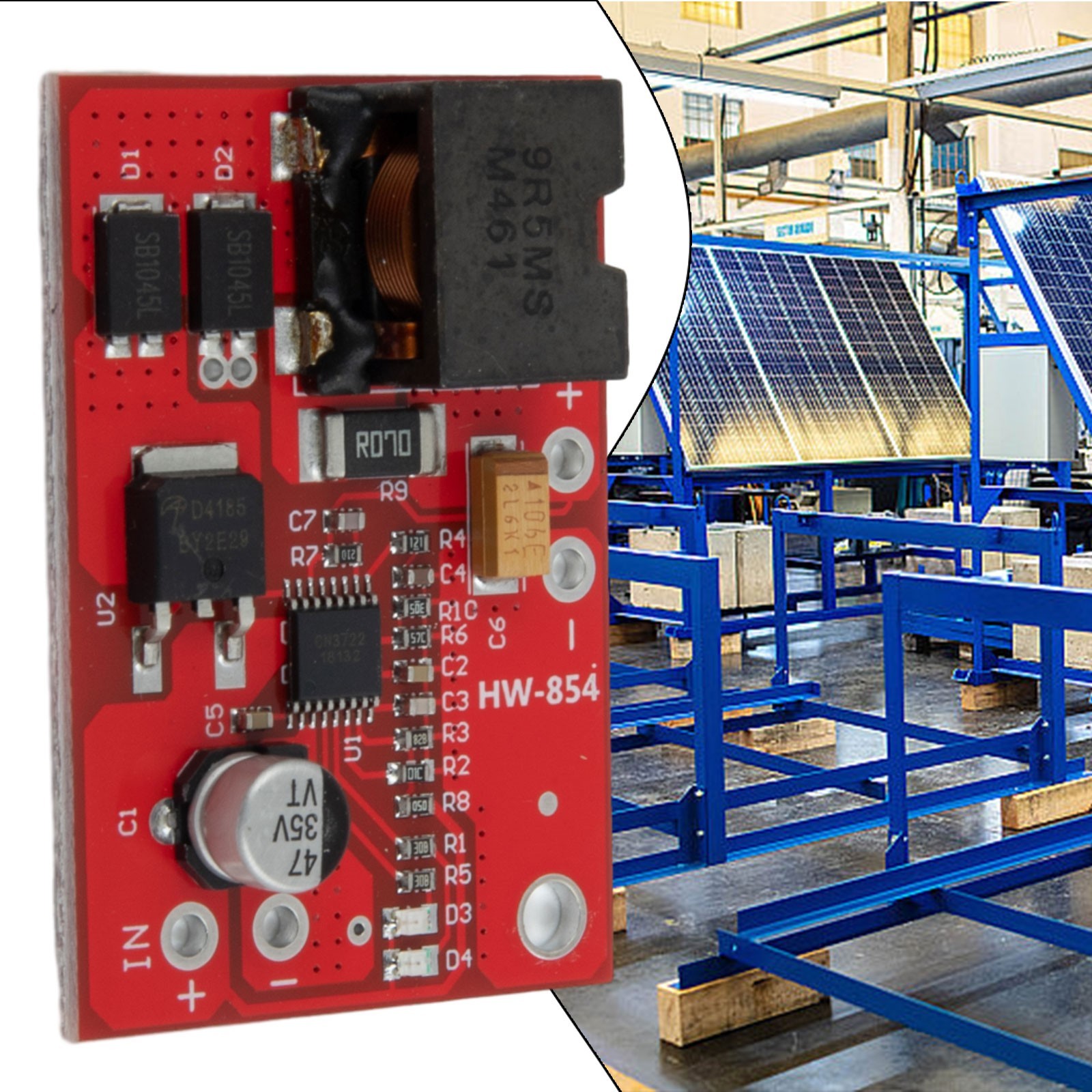 Panel Controller Solar Charge Self-stop With Dual Indicator Light 3A 12V