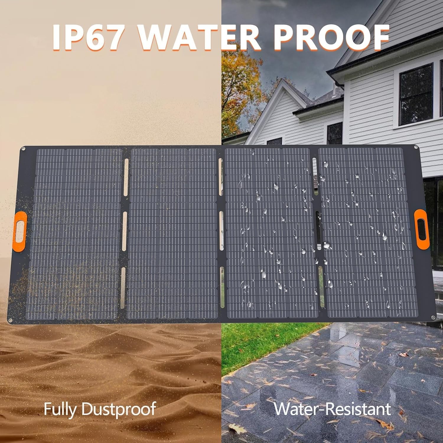 ALLWEI 400W Foldable Portable Solar Panel for Power Station Outdoor Camp IP67