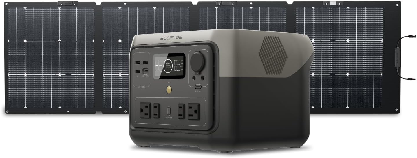 Portable Power Station River 2 500 499Wh LiFePO4 Battery/ 1 Hour Fast Charging