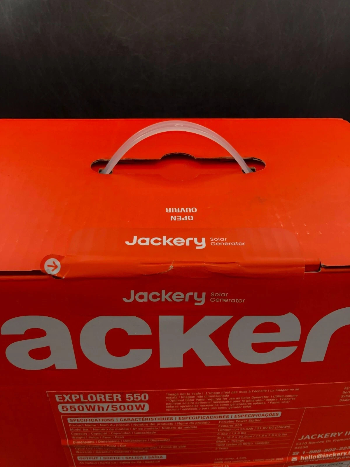 Jackery Explorer 550 Portable Power Station 550W Solar Generator – FREE SHIPPING