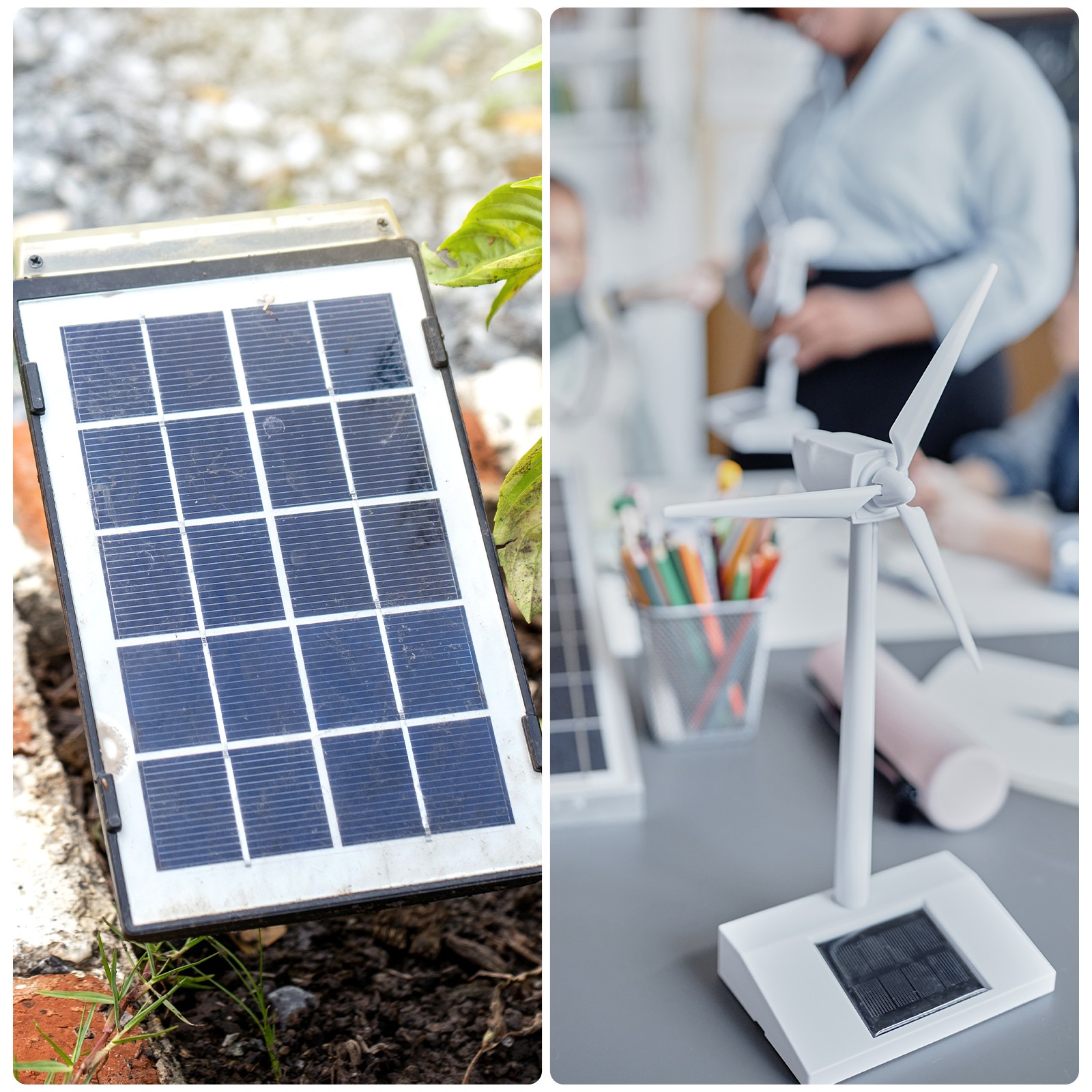 5 Pcs 5V 0.225W 45mA Mini Solar Panels with 2 Cable 53mm x 30mm