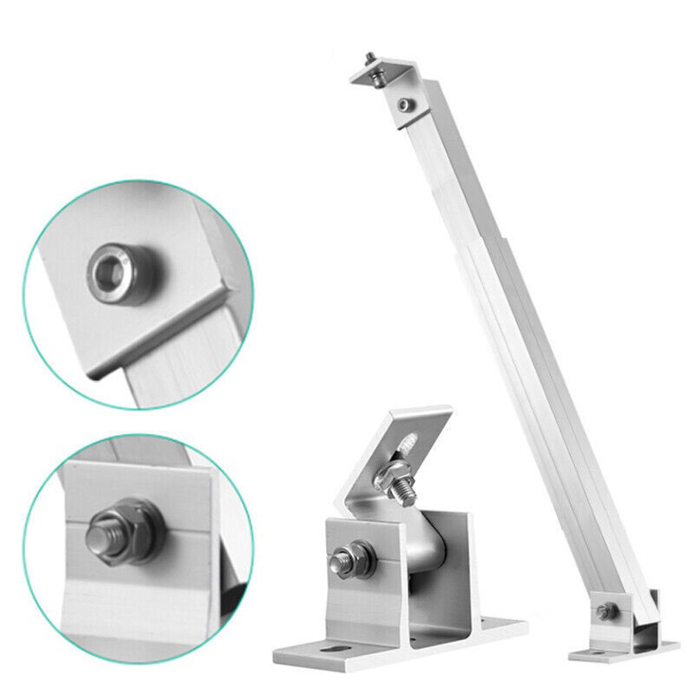 Adjustable Solar Panel Mount Brackets Foldable Tilt RV Boat Roof Wall Mounting