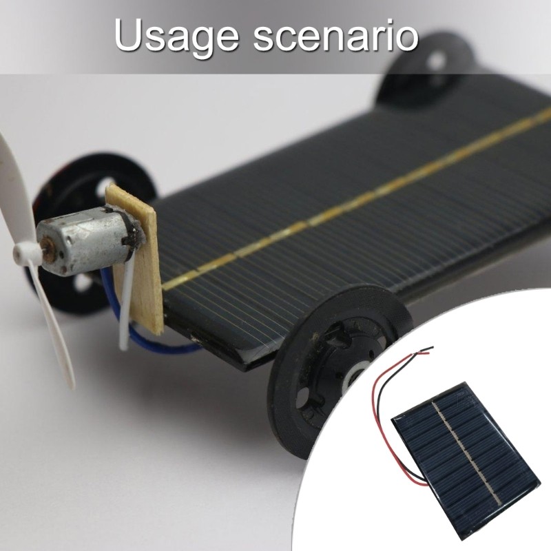 Mini Solar Panel 6V Polysilicon Charger Module Easy to Carry for DIY Projects