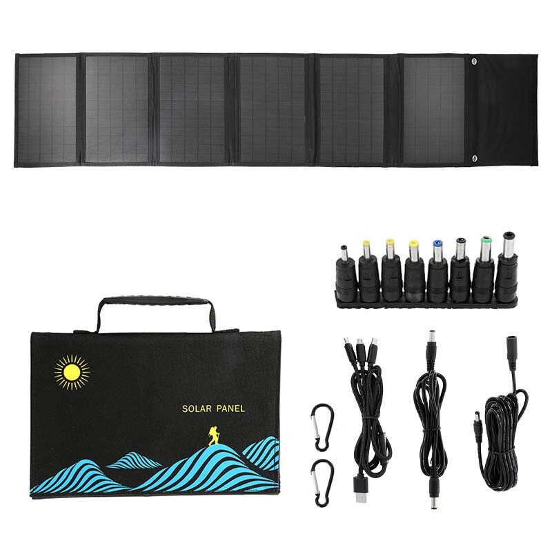 Portable Foldable Solar Panel Charger Power Supply USB DC For Phone Laptop Drone