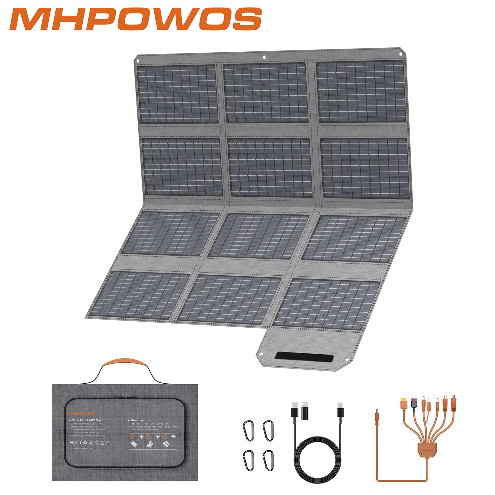 120W Solar Panel USB XT60 for EF ECOFLOW DELTA 3 Classic Portable Power Station