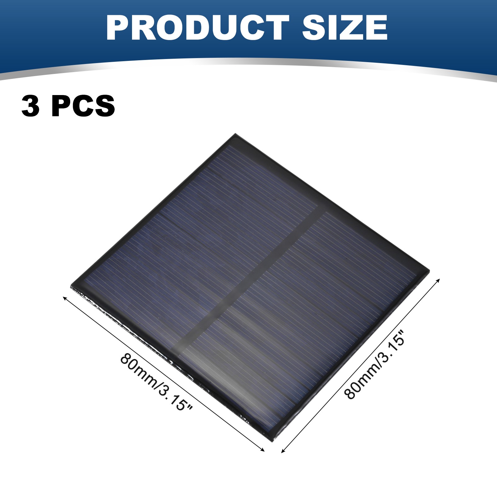 3PCS 6V 0.75W 0.125A Mini Solar Panels for Solar Power Small Solar Cells