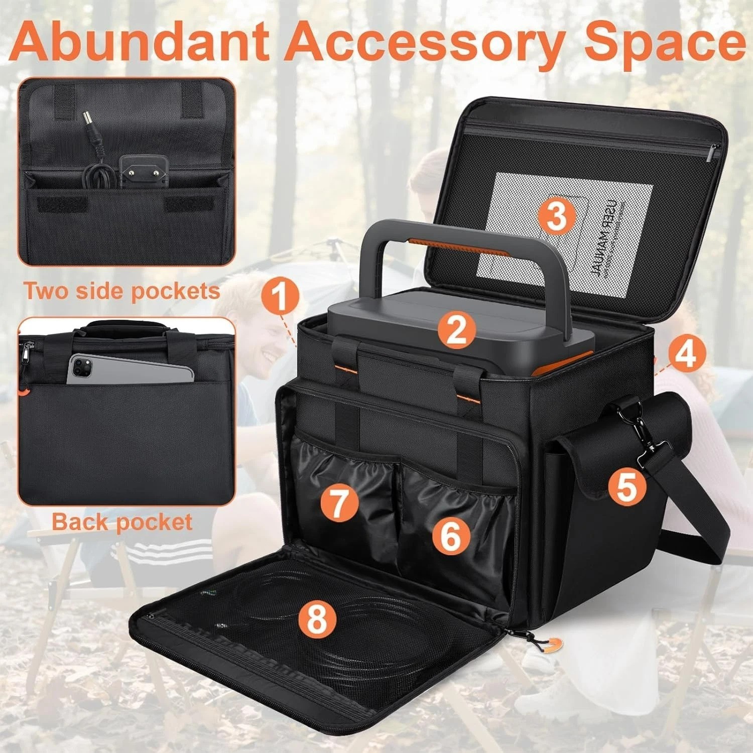Luxury Portable Power Station Bag for Jackery Explorer 1000 – Water-Resistant!