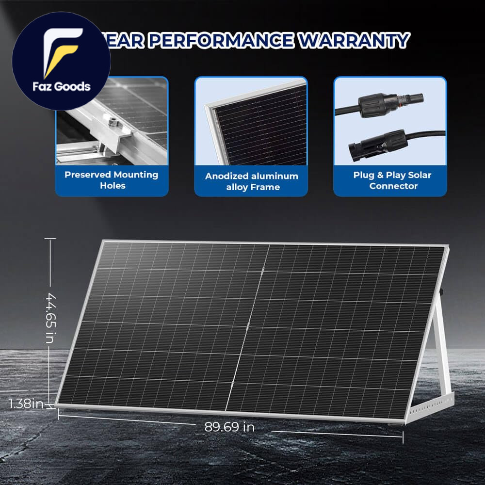 SUNGOLDPOWER UL61730 N-Type 10PCS 590W Bifacial Solar Panels 16Bb High Efficien