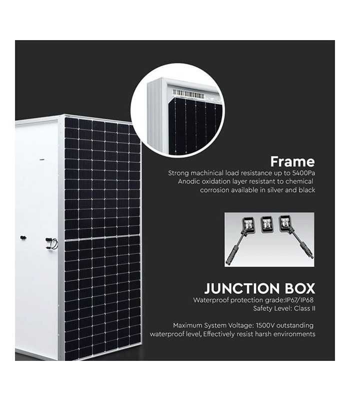 V-Tac 13.9 kW Solar Photovoltaic Panels 36V 450W 144 Cells IP68