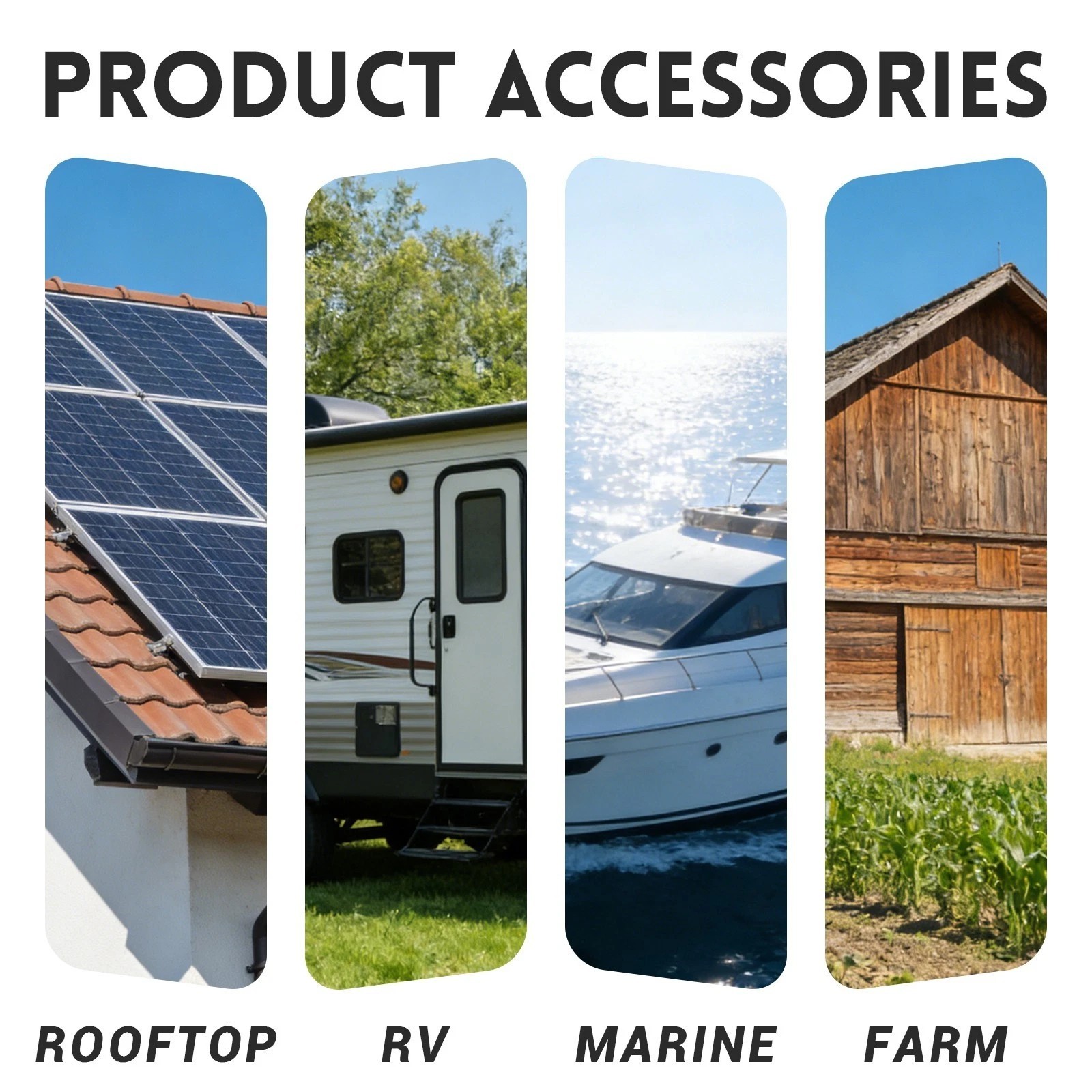 AeternaSol 100W Solar Panel Bifacial N-Type 18BB Mono 18V PV Home RV Off Grid US