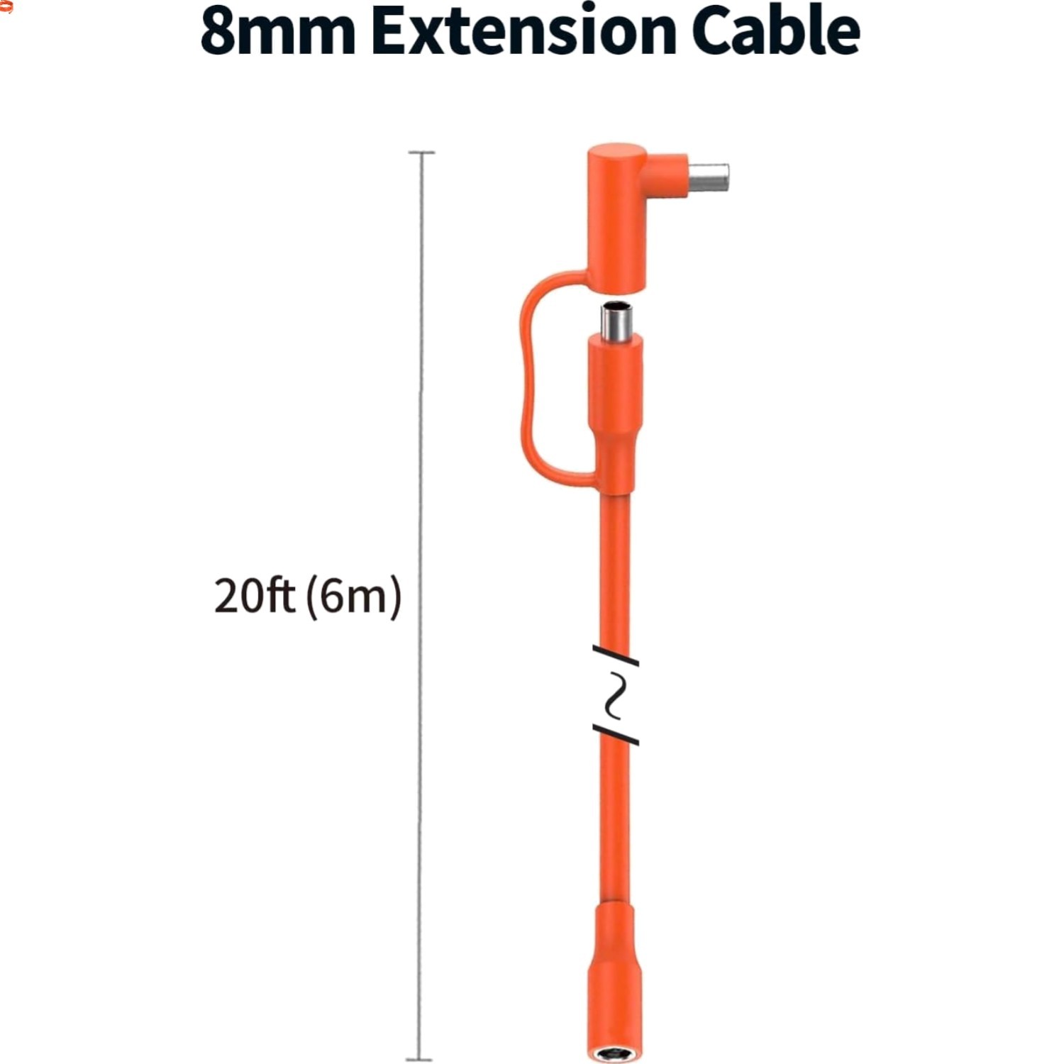 8mm Extension Cable 14AWG for Solar Generators 20FT 6M, DC7909 Solar Panel Ca…
