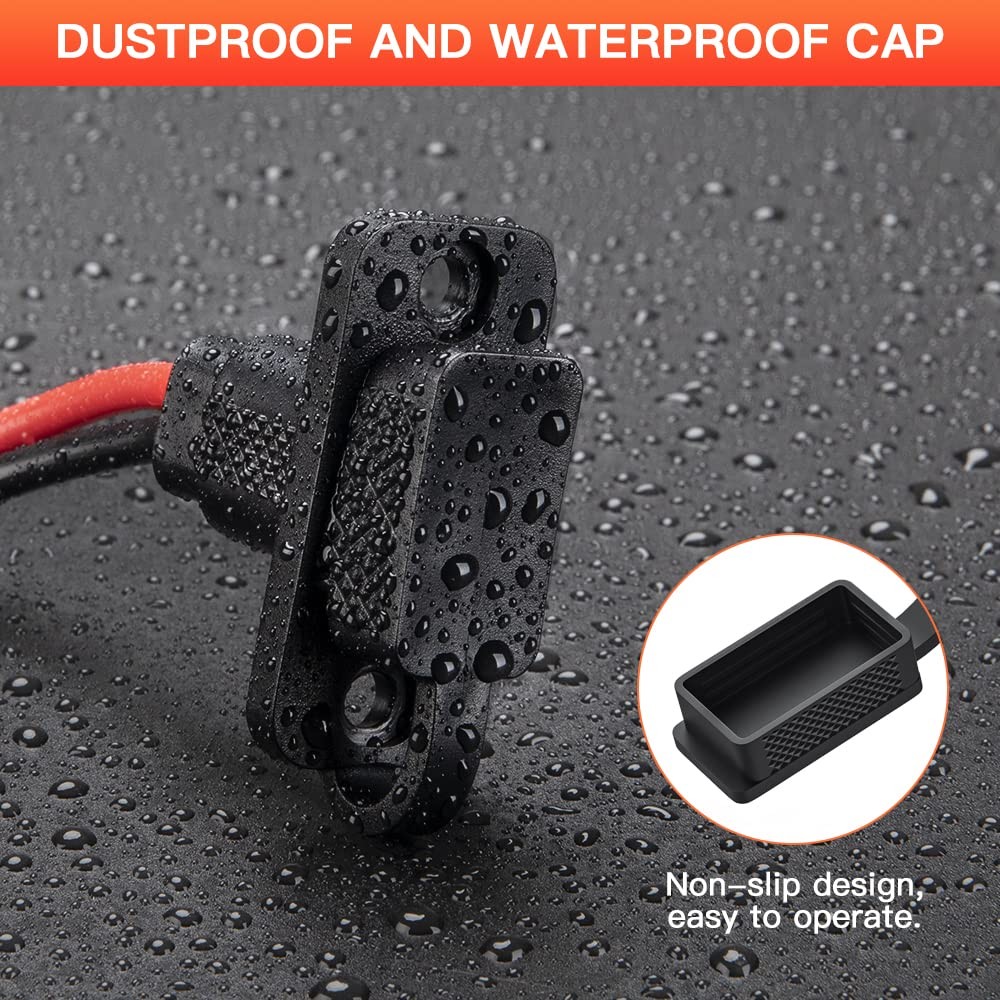 Rectangular Connector Power Socket Sidewall Port, Weatherproof Quick Connecto…
