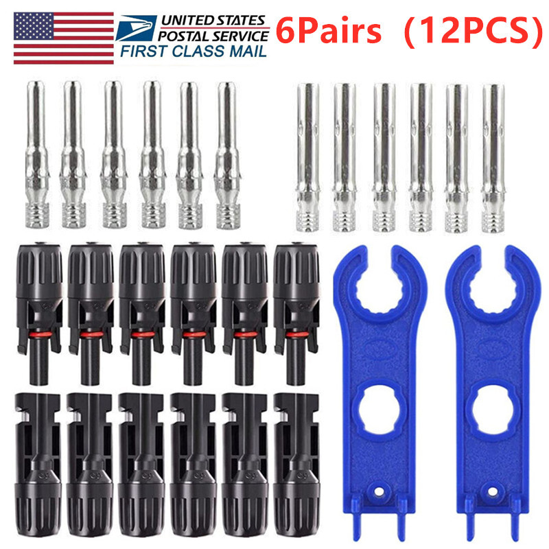 50/20Pairs Pairs Male Female Wire Cable Connector Set For Solar Panel Waterproof