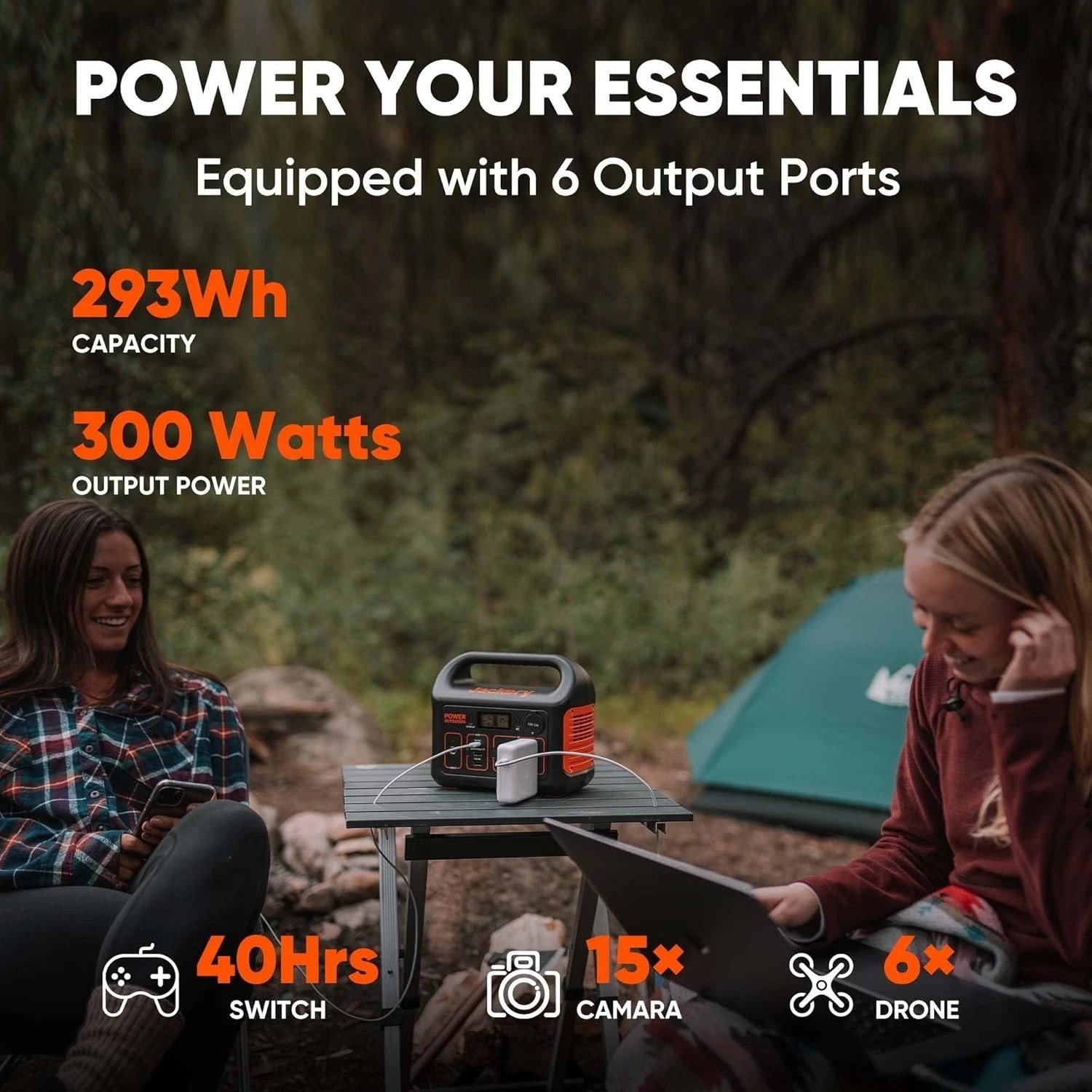 Portable Power Station Explorer 300, 293Wh Backup Lithium Battery, Solar Gene…