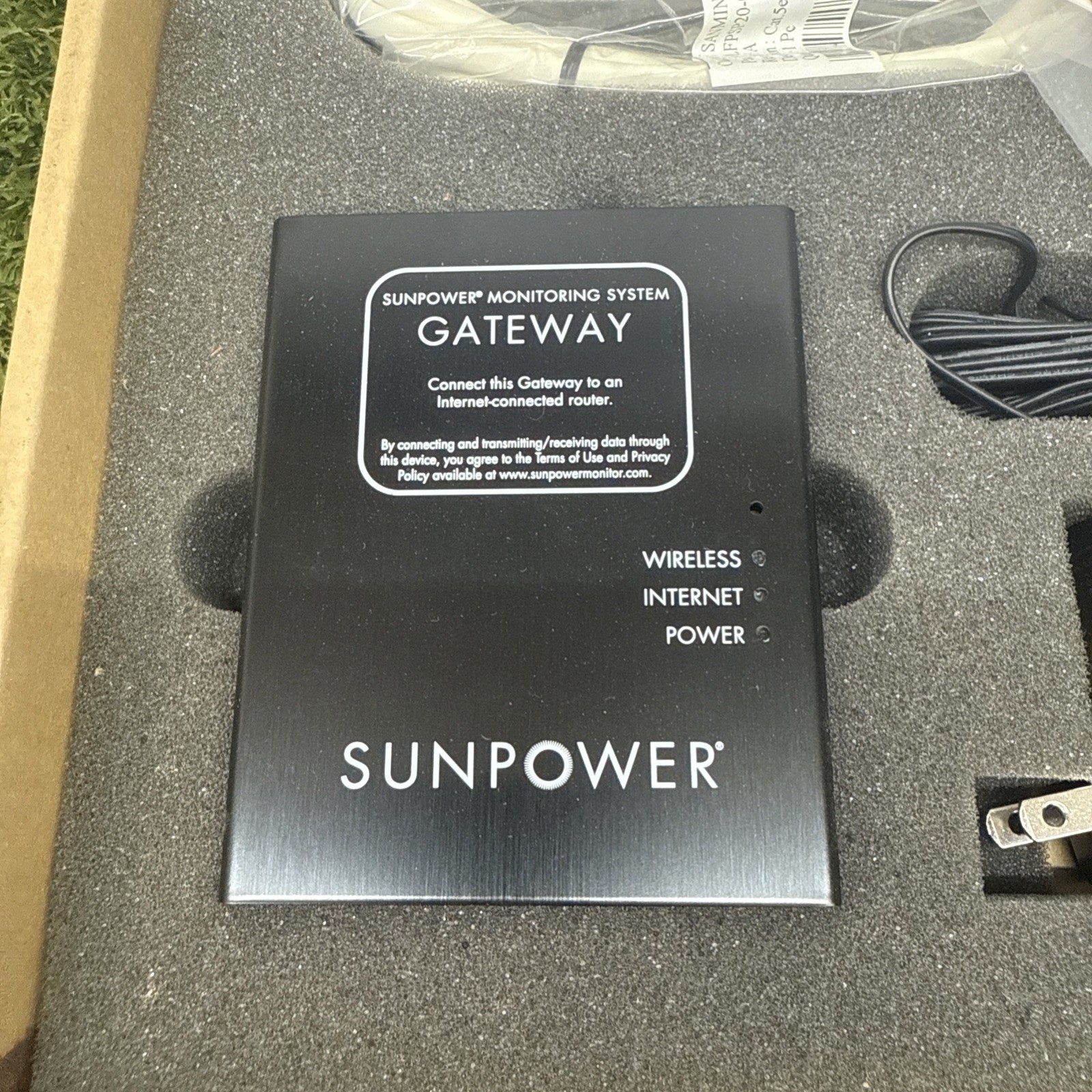 Sunpower Gateway 106716 (SPR-PMR-GTWY) Solar Energy Monitoring Unit