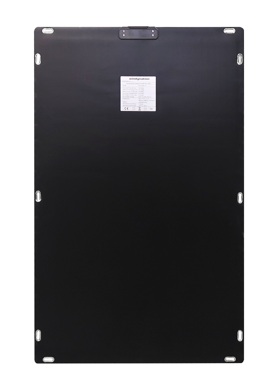 WindyNation 100 Watt 12V Flextreme Thin Lightweight Monocrystalline Solar Panel