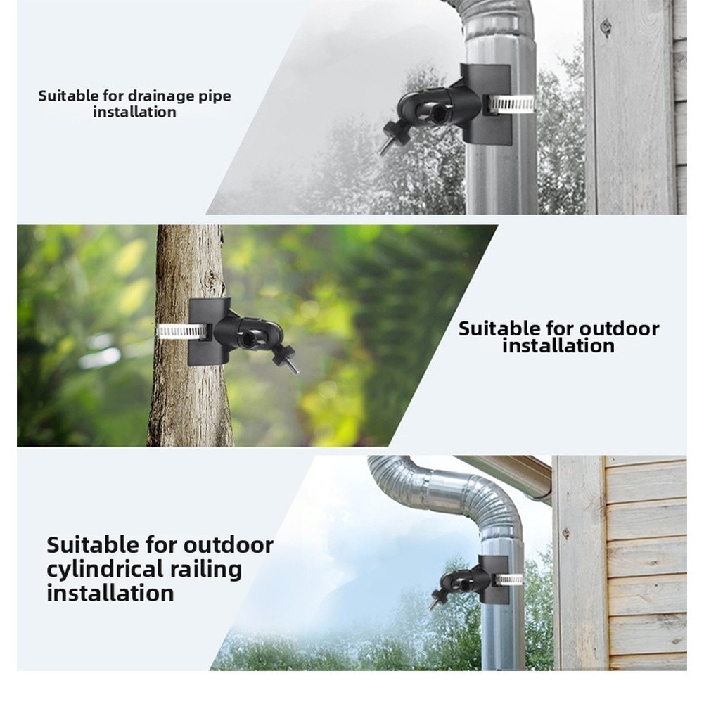 360 Degree Rotation Outdoor Camera Mount Bracket for Cylindrical Pole Use