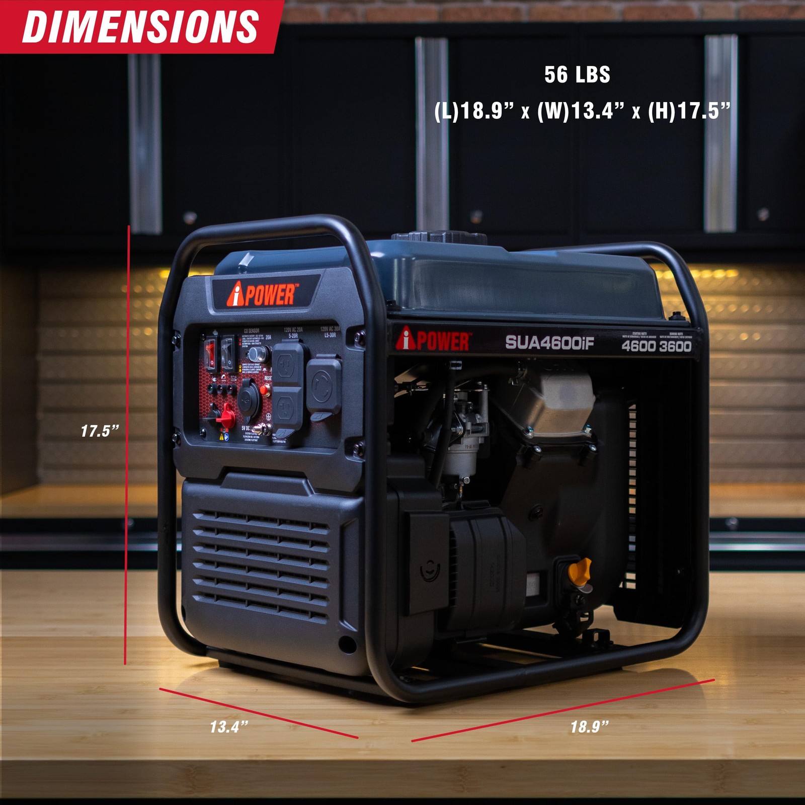 A-iPower 4600W RV-Ready Quiet Portable Inverter Generator Gas Powered, Ultra …