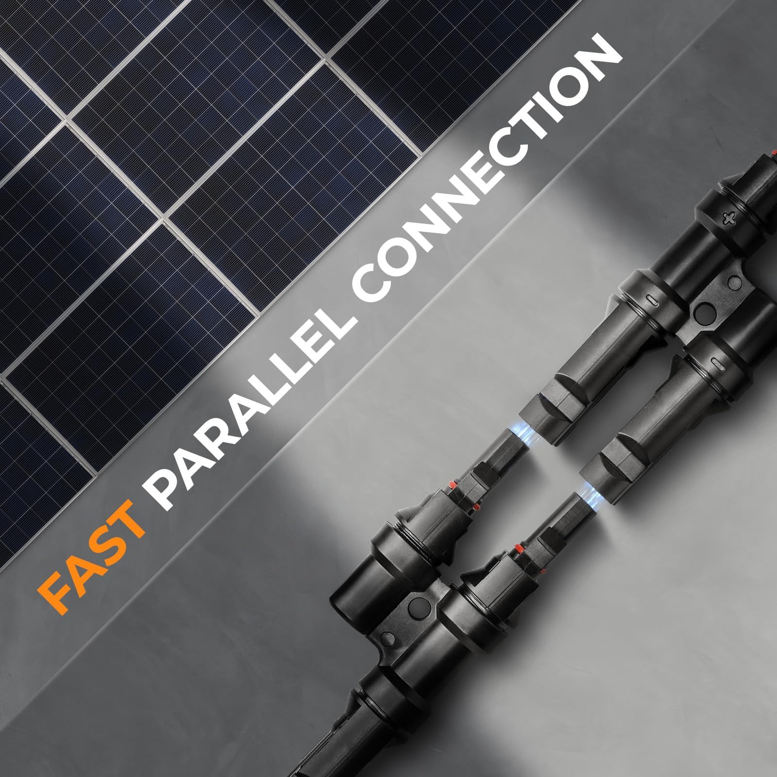 Solar Y Branch Connector Parallel 2 to 1 Pair Waterproof MFF MM PV Cable