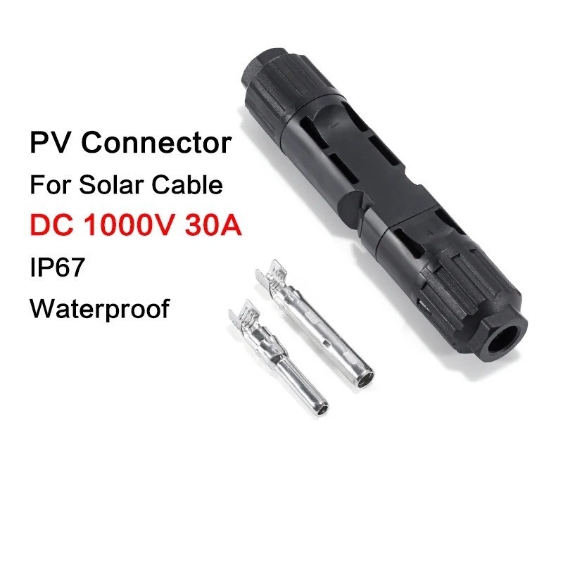 100Pairs PV Connectors 1000V 30A IP67 Waterproof Panel Cable MC4 Type For Solar