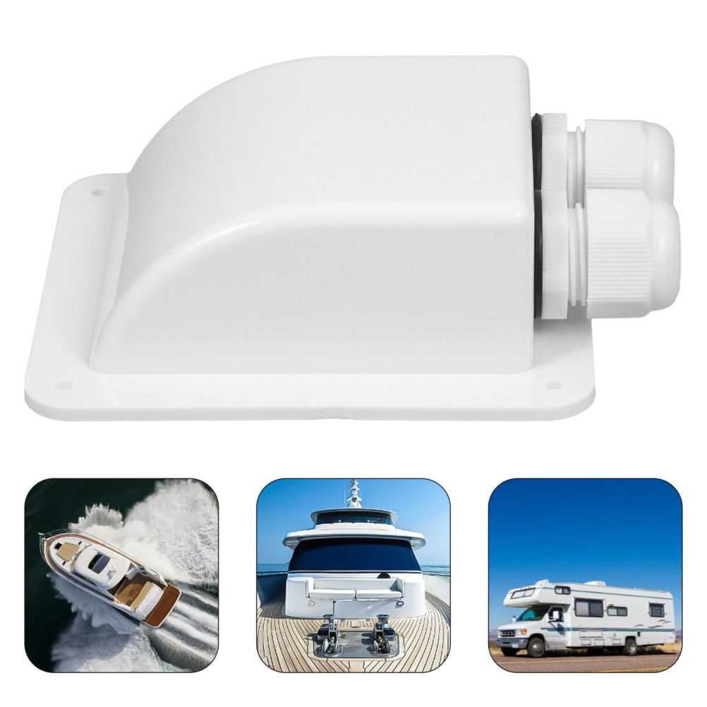 1 Set Solar Panel Cable Glands Box Durable ABS White for Rv and Camper