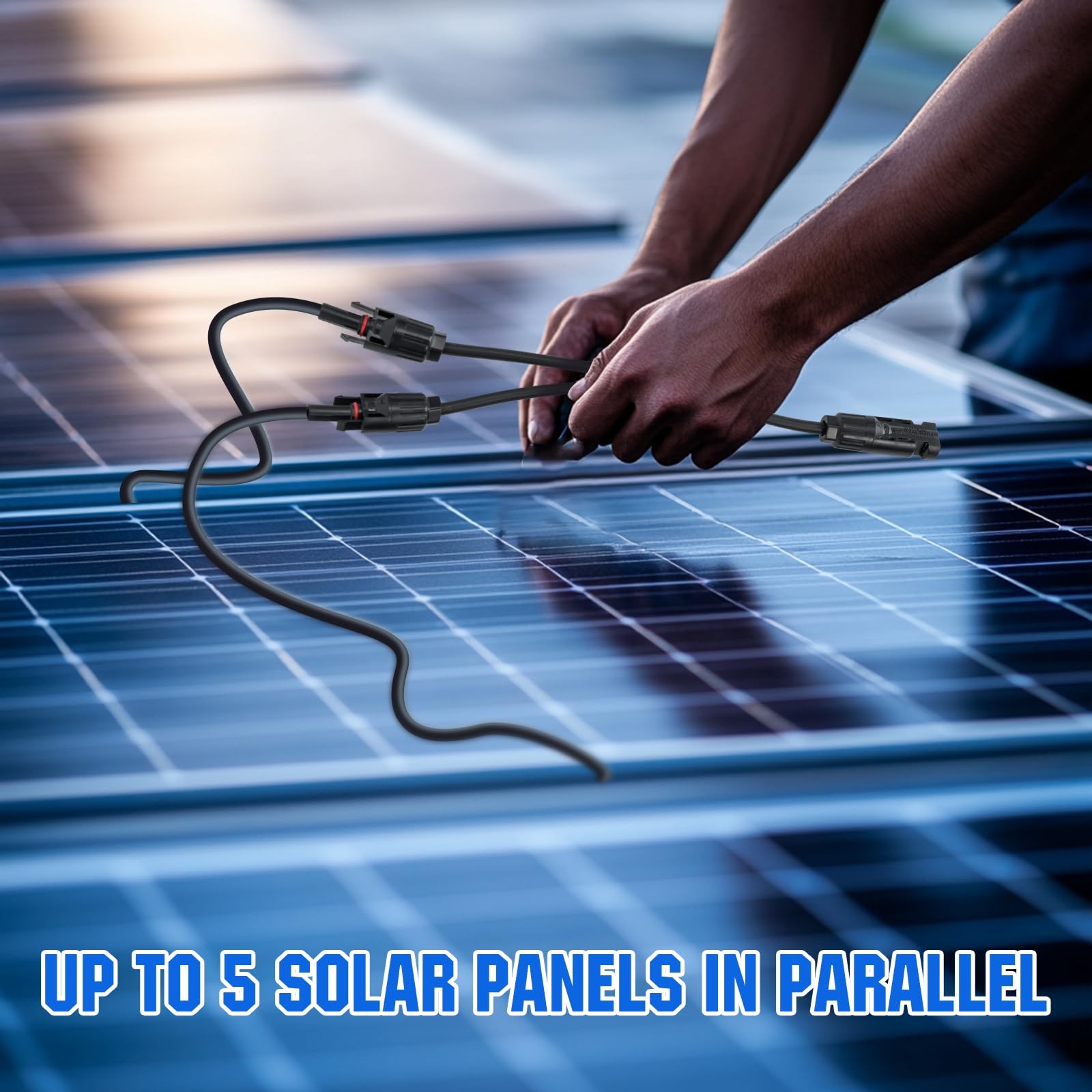 4 Pair Solar Connectors 30a Y Branch Parallel Pv Adapter Cable Wire Plug Tool Ki