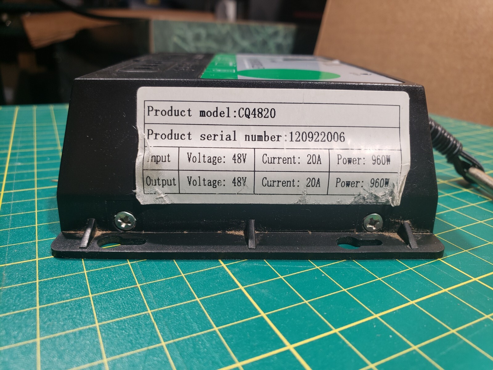Solar controller CQ4820 think 20A Works, Not correct manual but similer.