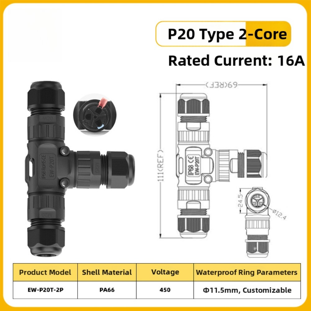 Quick Screw Terminal P20T Connector Quick Pull-and-press Wiring Stage Lighting