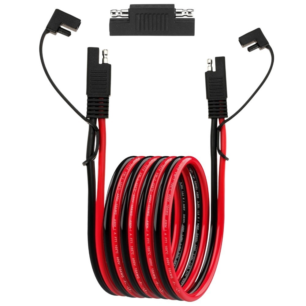 10AWG SAE Extension Cable 10FT for Solar Panel RV Battery Automotive & Marine