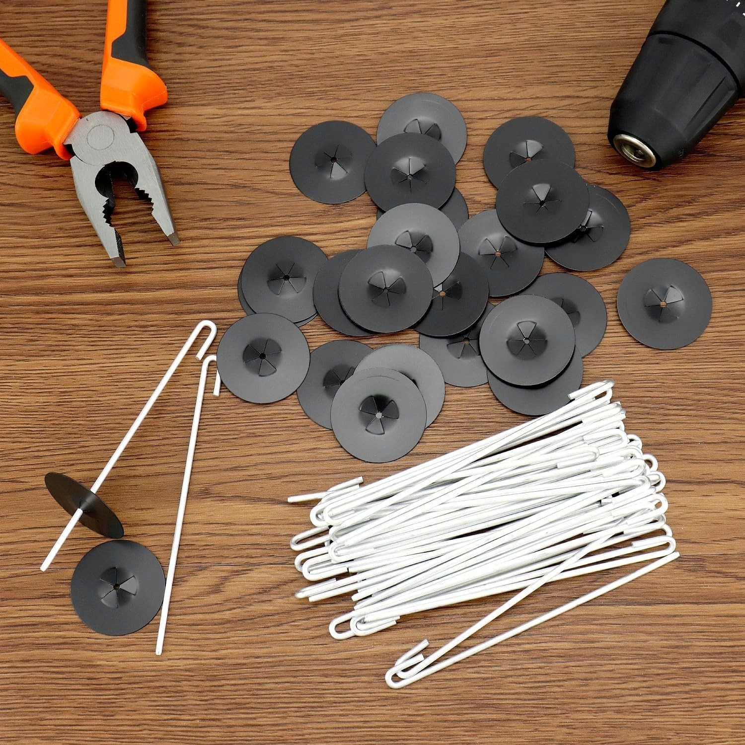 Solar Panel Bird Guard Clips J Hooks Bird Mesh Fasteners Stainless Steel 200 PCS