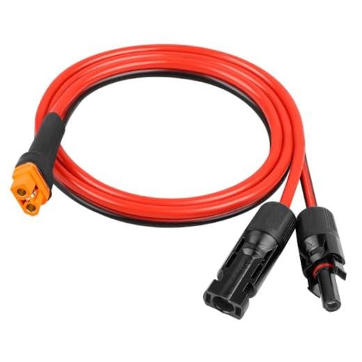 Solar Panel Adapter Cable 3FT – 10AWG Tinned Copper Wire with PVC Jacket, 3 FT