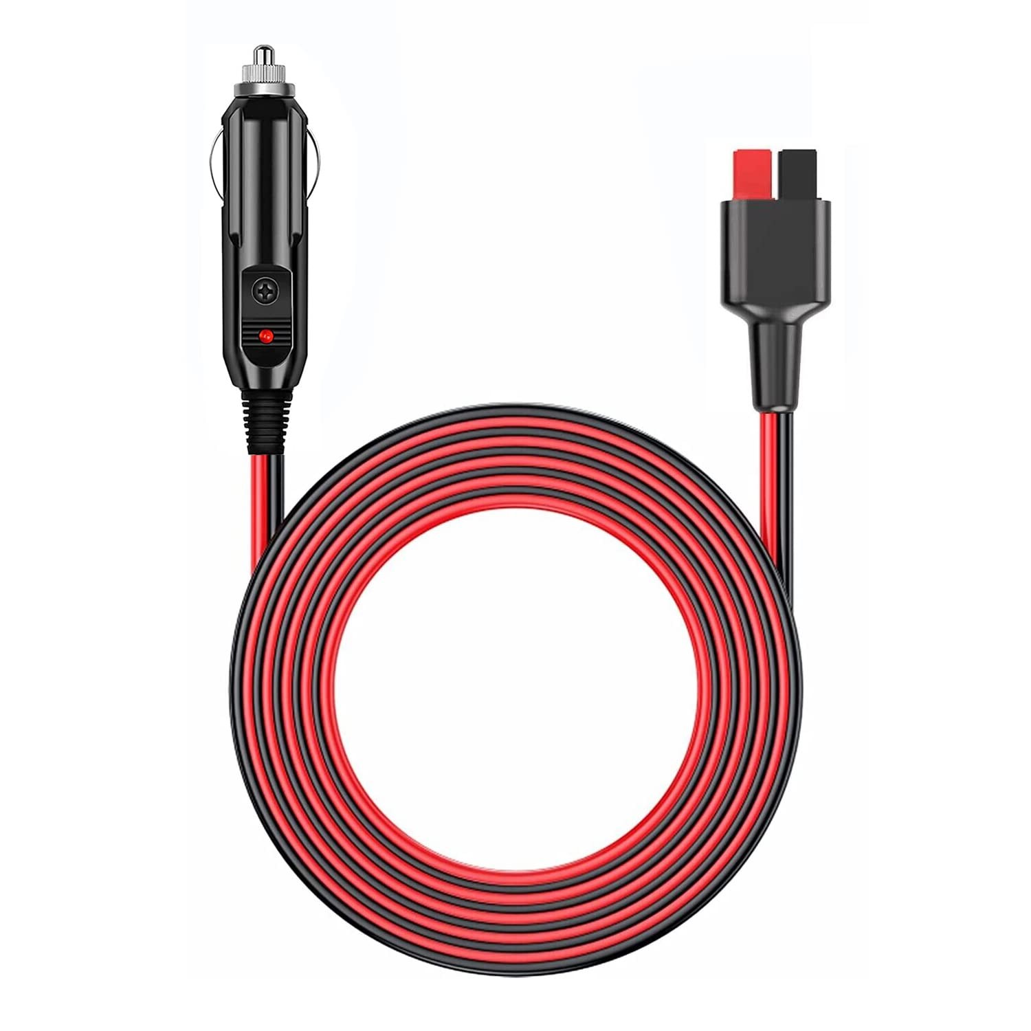 Car Charging Cable Anderson Power Pole 12V/24V 15A Fuse 6.6FT Portable Power
